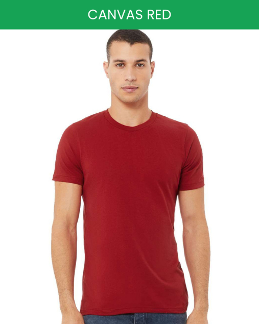 Bella canvas 3001 canvas red 