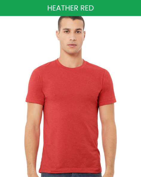 Bella canvas 3001 heather red