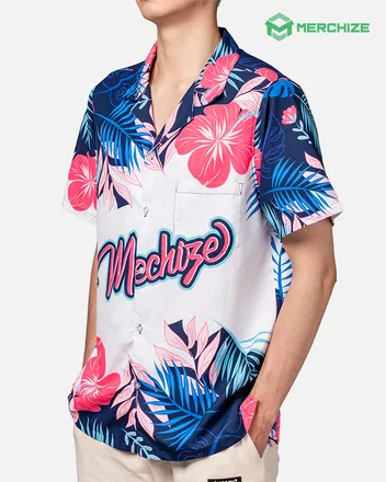 All-over Print Pocket Hawaiian Shirt