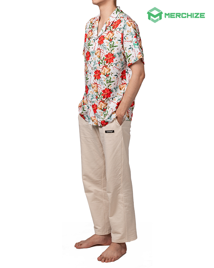 custom hawaiian shirts side view