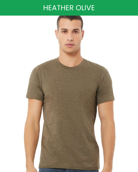 Bella canvas 3001 heather olive