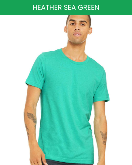 Bella canvas 3001 heather sea green