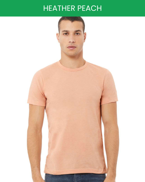 Bella canvas 3001 heather peach