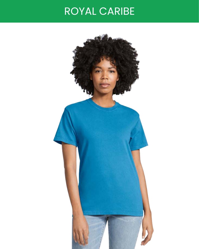 Unisex garment-dyed heavyweight t-shirt comfort colors 1717