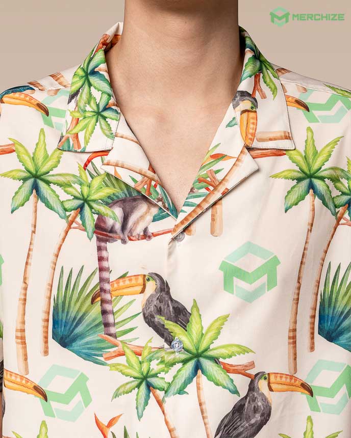All-over Print Comfort Short-sleeve Hawaiian Shirt