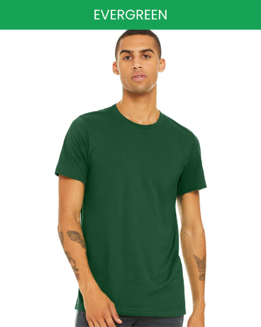 Bella canvas 3001 ever green