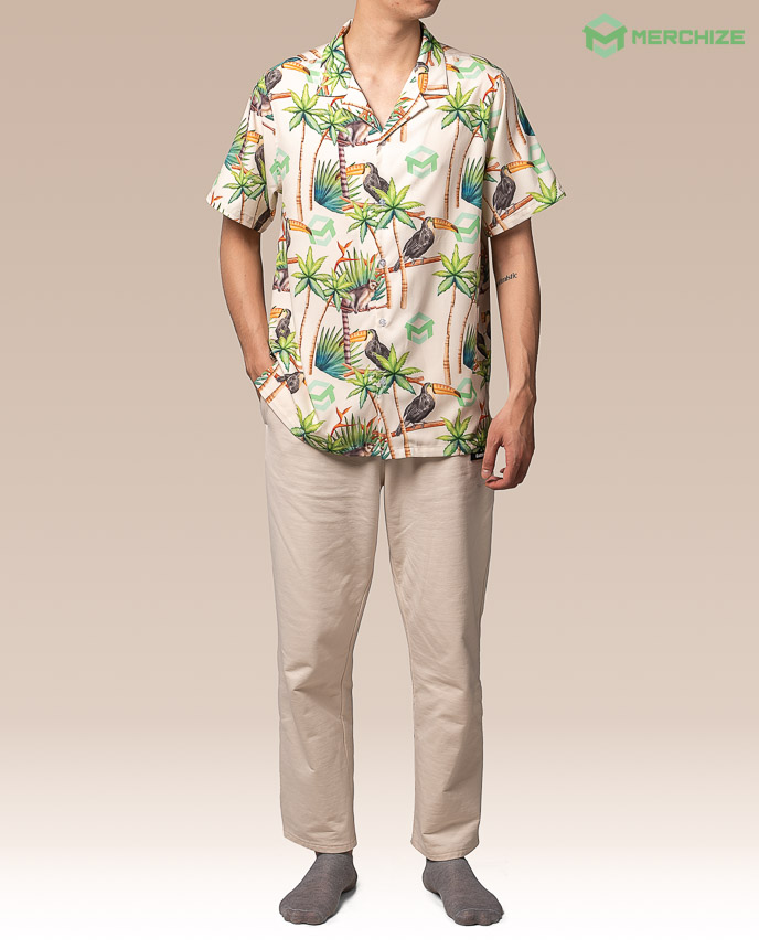 All-over Print Comfort Short-sleeve Hawaiian Shirt