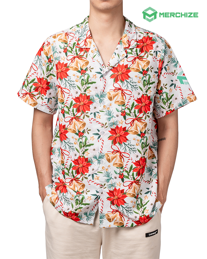 print on demand hawaiian shirt front
