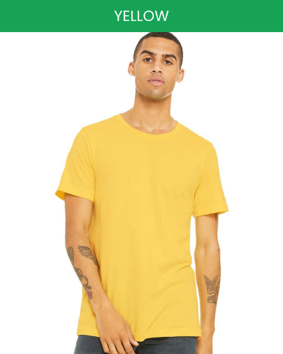Bella canvas 3001 yellow