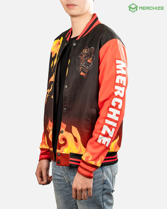 print on demand baseball jacket