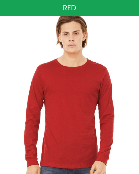 Unisex Jersey Long Sleeve Tee Bella Canvas 3501 (Made in US)