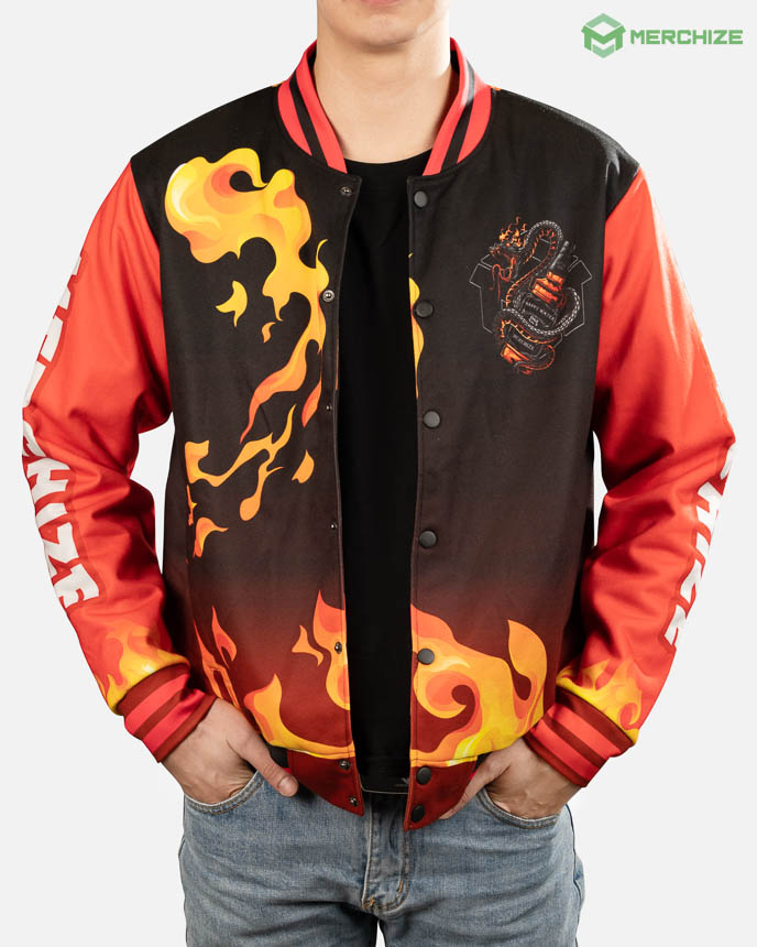 print on demand varsity jacket