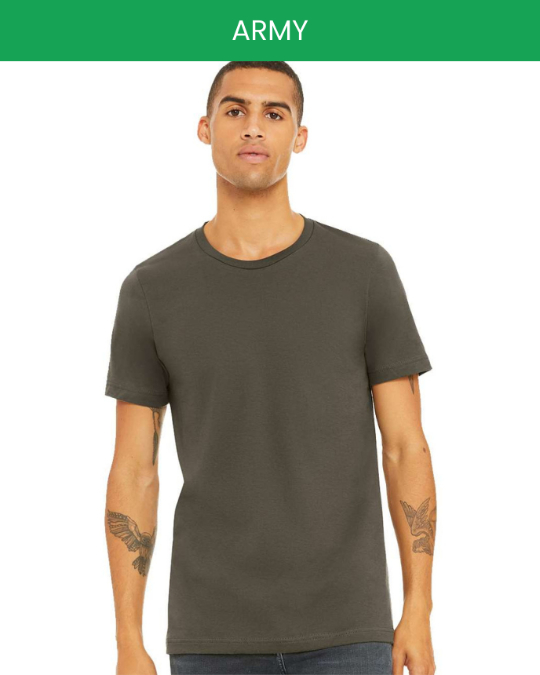 Bella canvas 3001 army