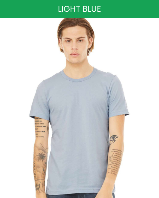 Bella canvas 3001 light blue