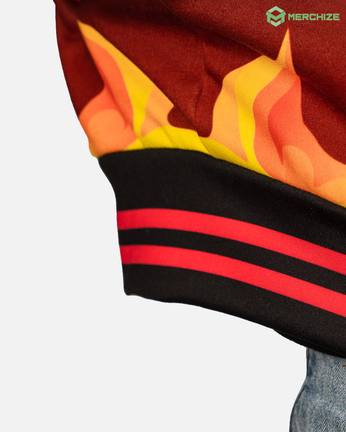 print on demand varsity jacket rib