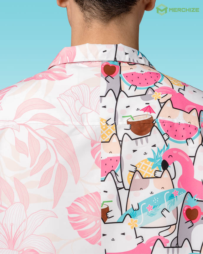 All-over Print Pocket Regular Fit Hawaiian Shirt