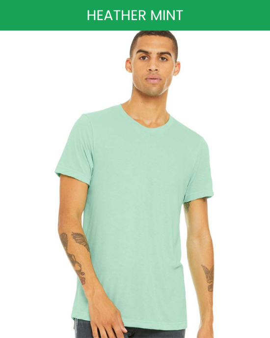 Bella canvas 3001 heather mint