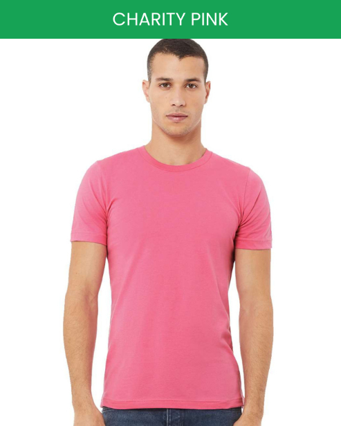 Bella Canvas 3001 charity pink
