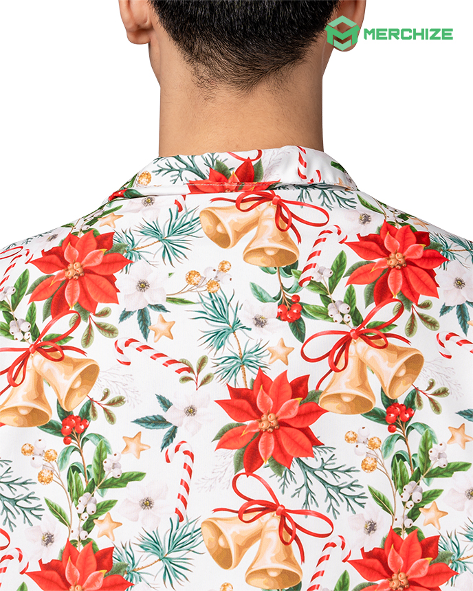 print on demand hawaiian shirt back collar