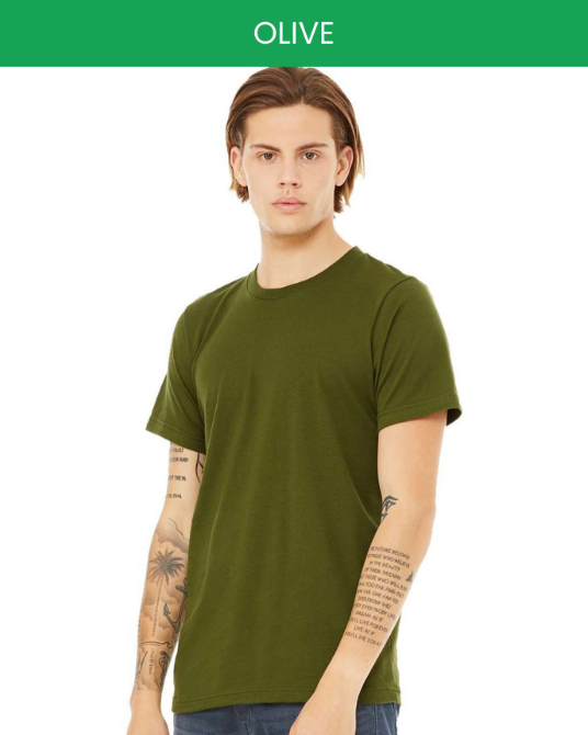 Bella canvas 3001 olive