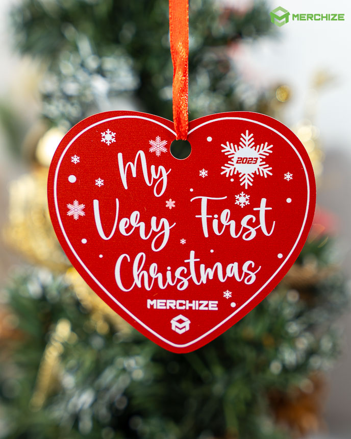 heart Aluminium Ornament