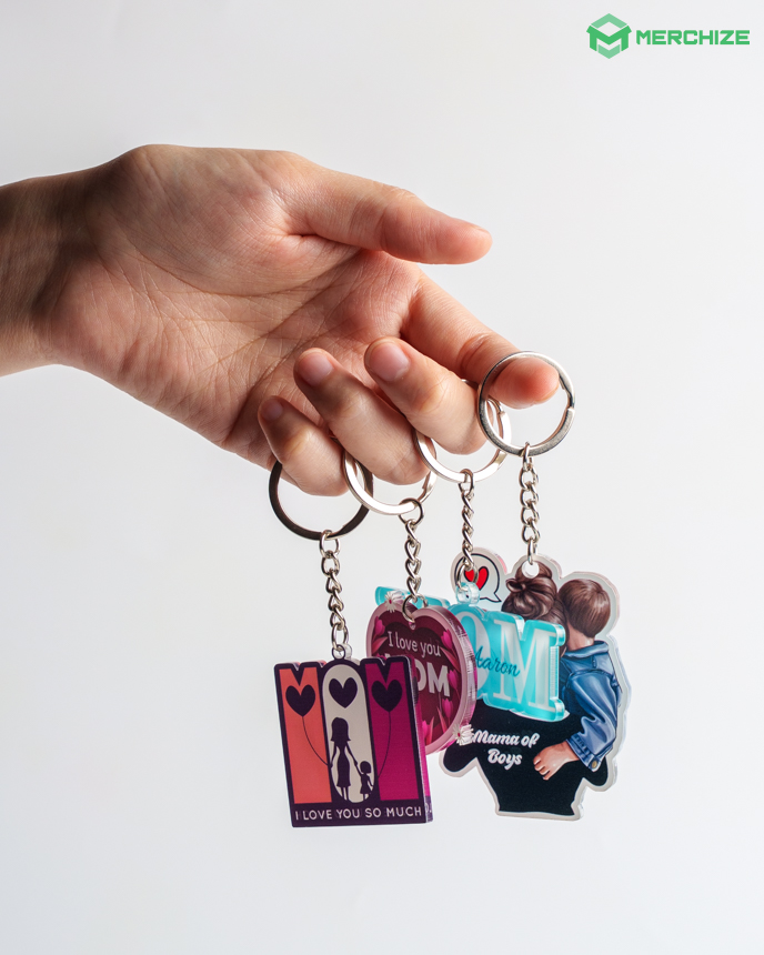 Custom Shape 2-side Printed Acrylic Keychain