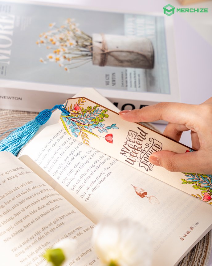 Custom Shape Wooden Bookmark