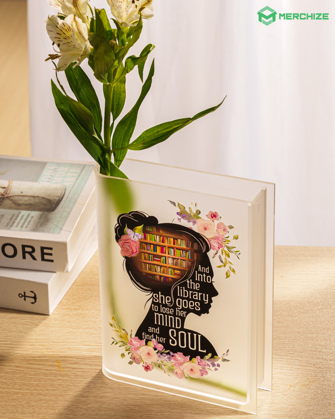 Acrylic Book Vase 