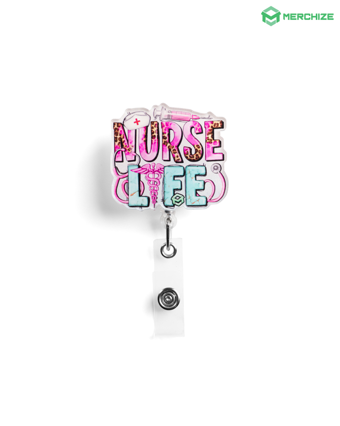 Custom Shape Acrylic Badge Reel