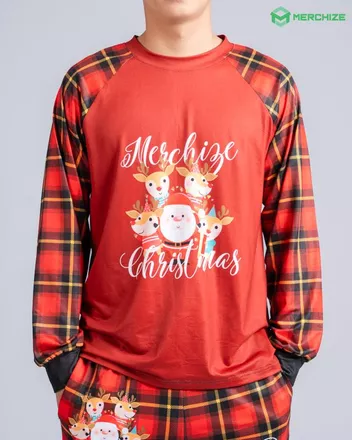 All-over Print Pajamas Long Sleeve Raglan