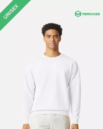 Comfort Color Garment-Dyed Lightweight Fleece Crewneck Sweatshirt 1466 (Made in US)