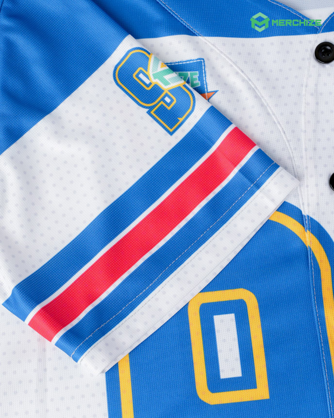 All-over Print Simple Baseball Jersey Without Piping