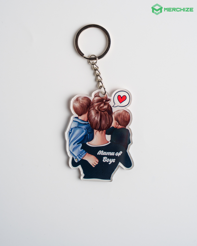 Custom Shape 2-side Printed Acrylic Keychain