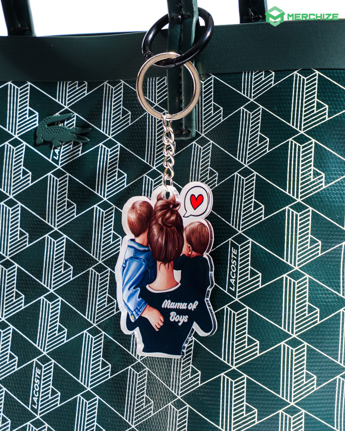 Custom Shape 2-side Printed Acrylic Keychain