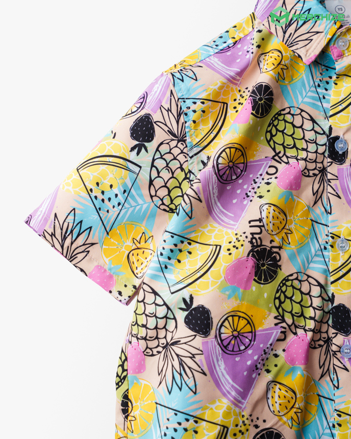 All-over Print Youth Button Down Shirt