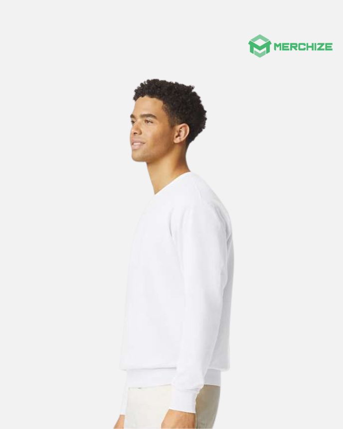 Comfort Color Garment-Dyed Lightweight Fleece Crewneck Sweatshirt 1466 (Made in US)