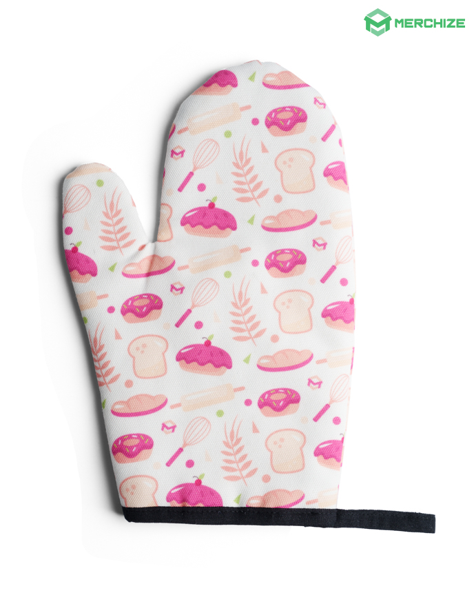 All-over Print Oven Mitts and Pot Holder Combo