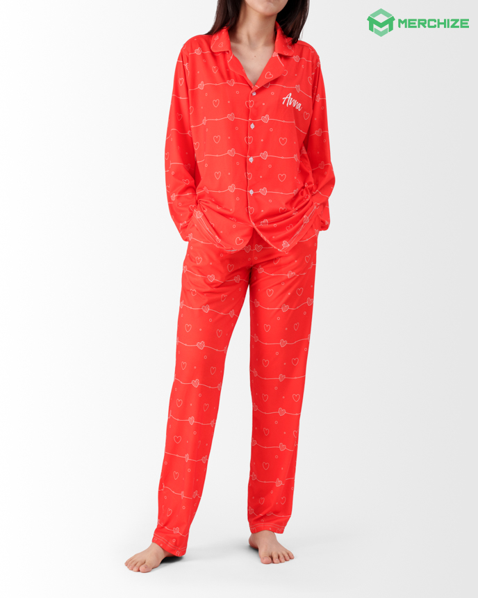 All-over Print Pajamas Set