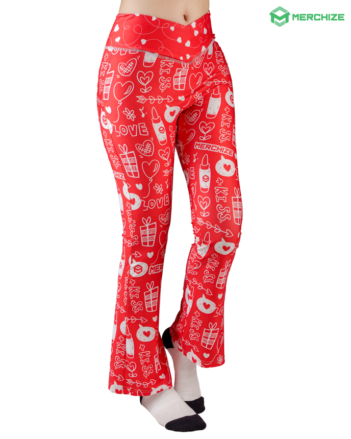 All-over Print Flare Leggings