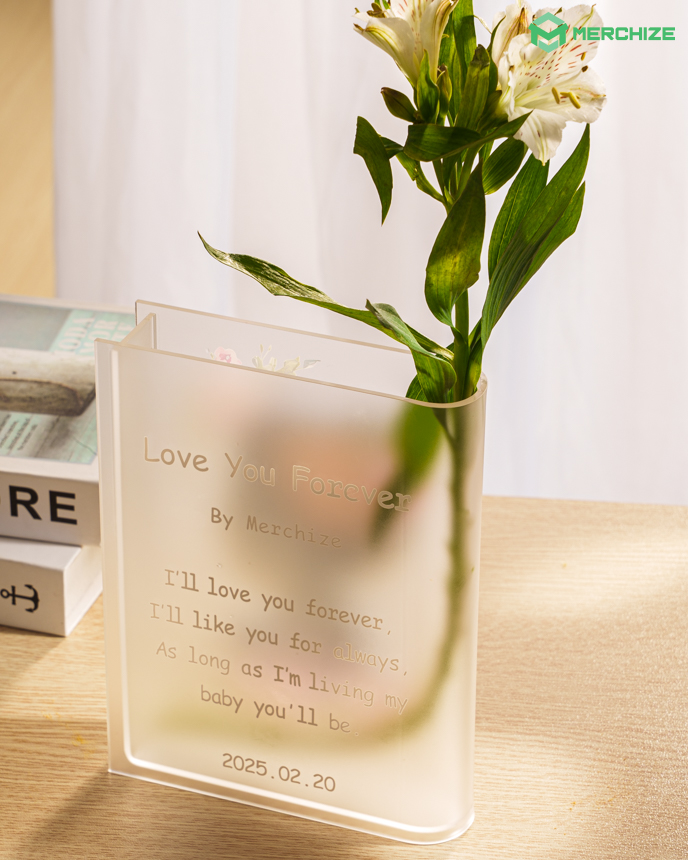 Acrylic Book Vase 