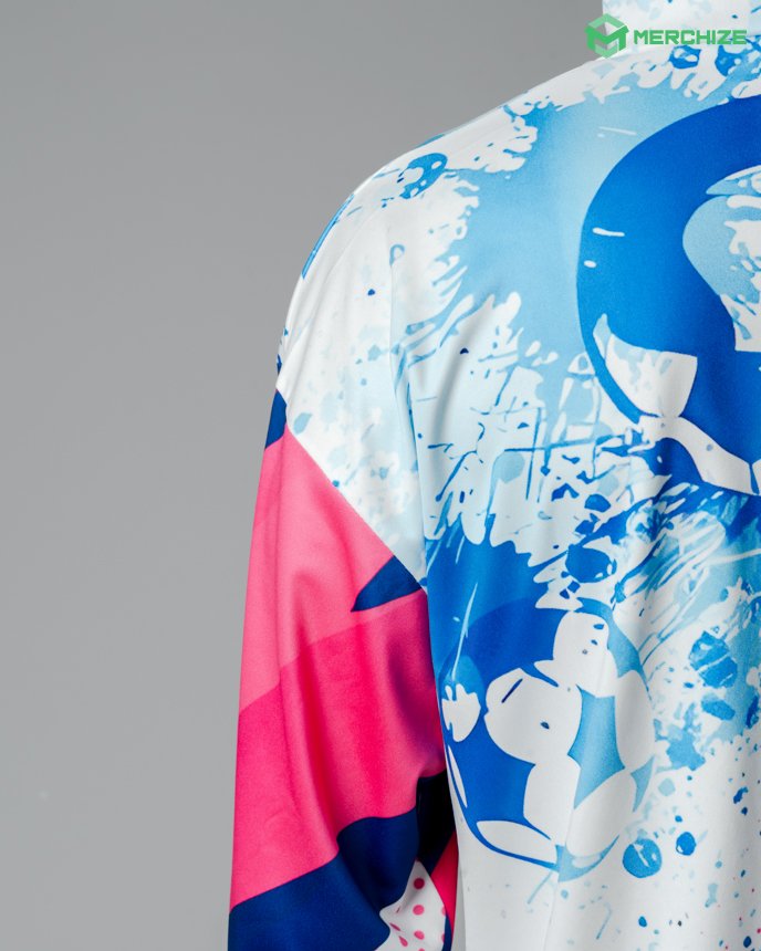 All-over Print Long Sleeve Hooded T-shirt (With Pocket)