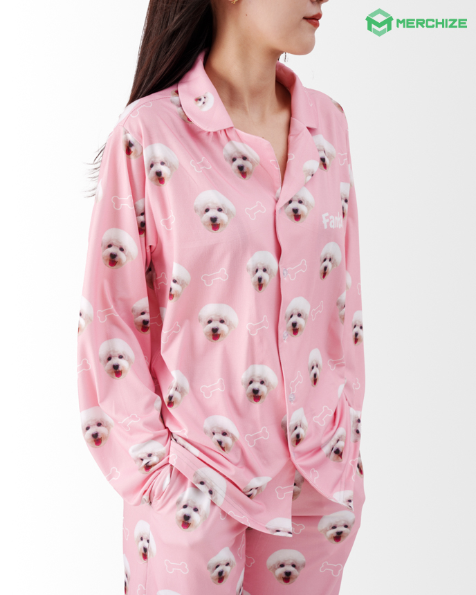 All-over Print Pajamas Set