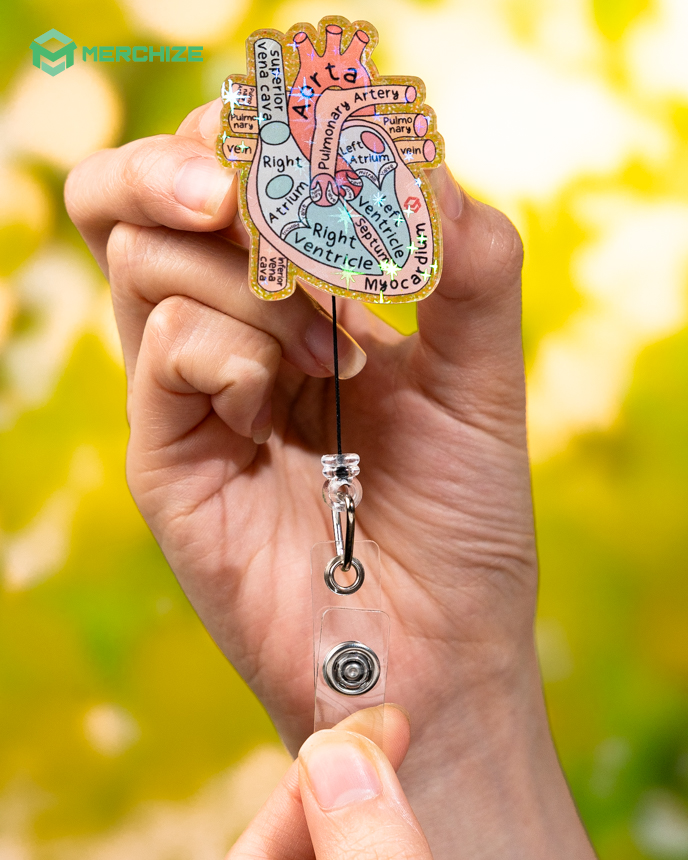 Custom Shape Hologram Badge Reel