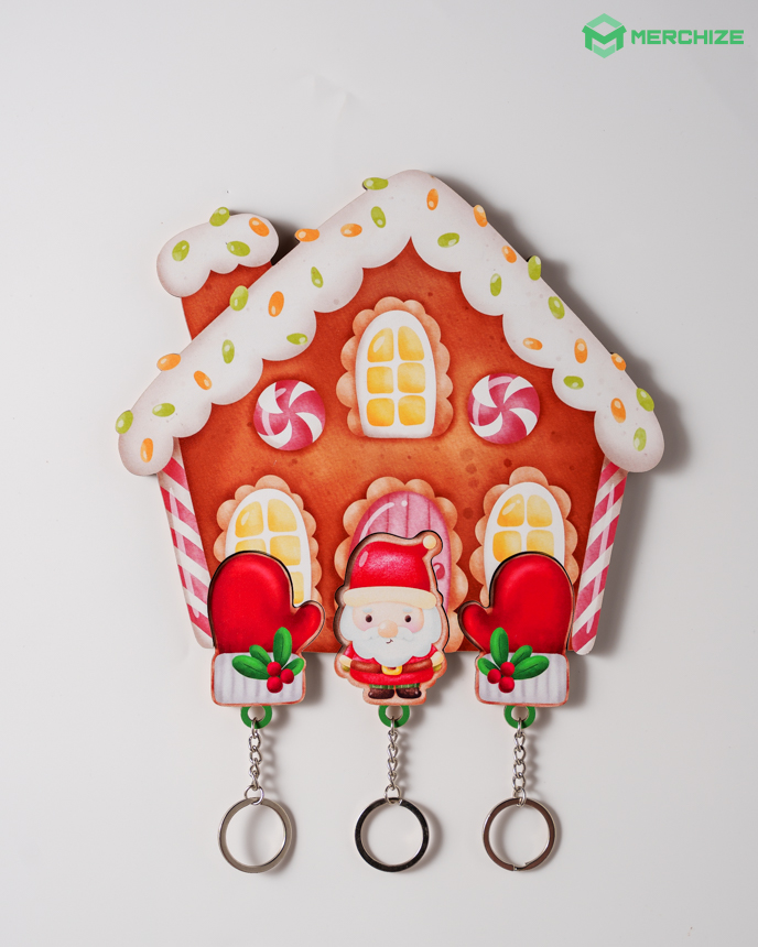  Custom Shape Layered Wood Key Holder