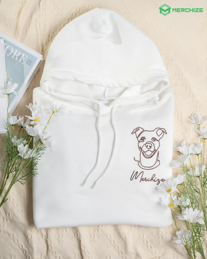 Embroidered Lightweight Classic Unisex Hoodie