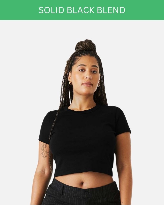 Women's Micro Rib Baby Tee Bella Canvas 1010  (Made in US)