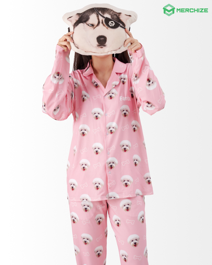 All-over Print Pajamas Set