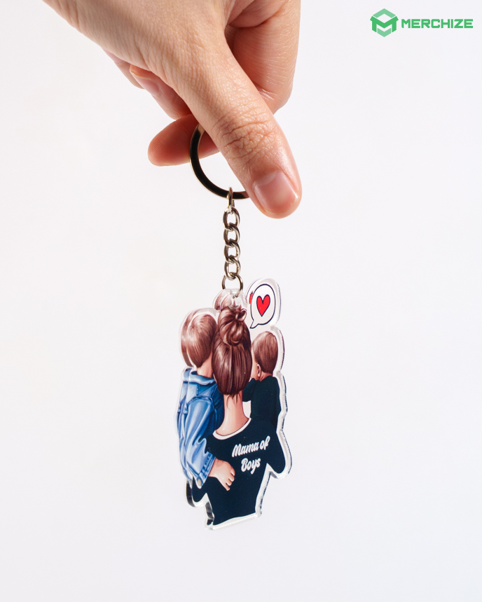 Custom Shape 2-side Printed Acrylic Keychain