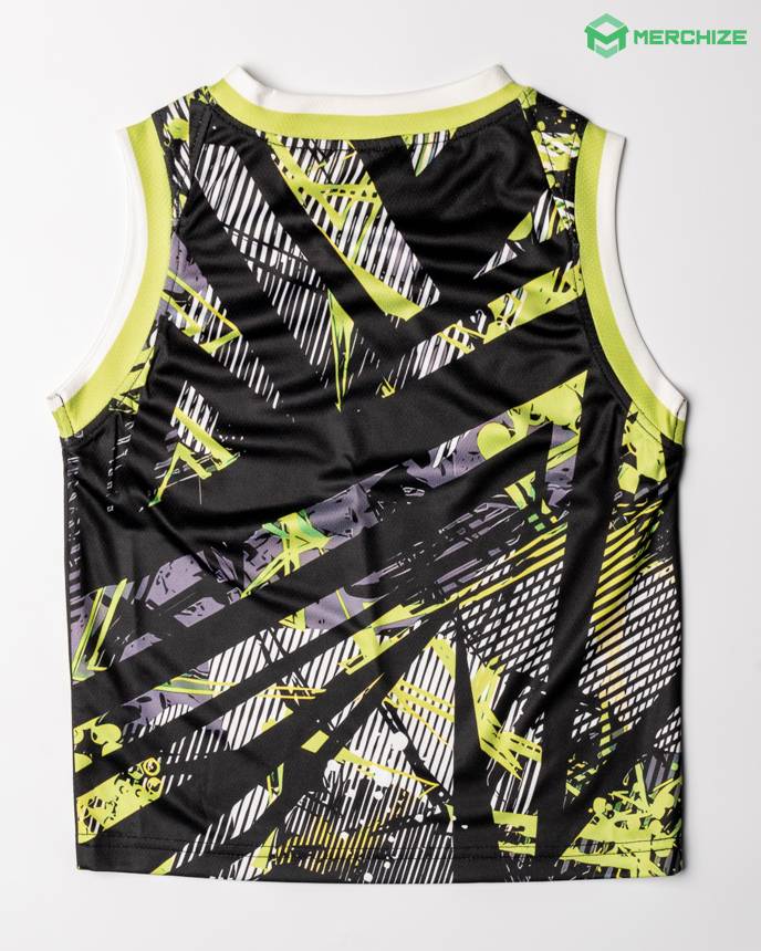 All-over Print Kid And Youth V-neck Sleeveless Jersey Tank Top 