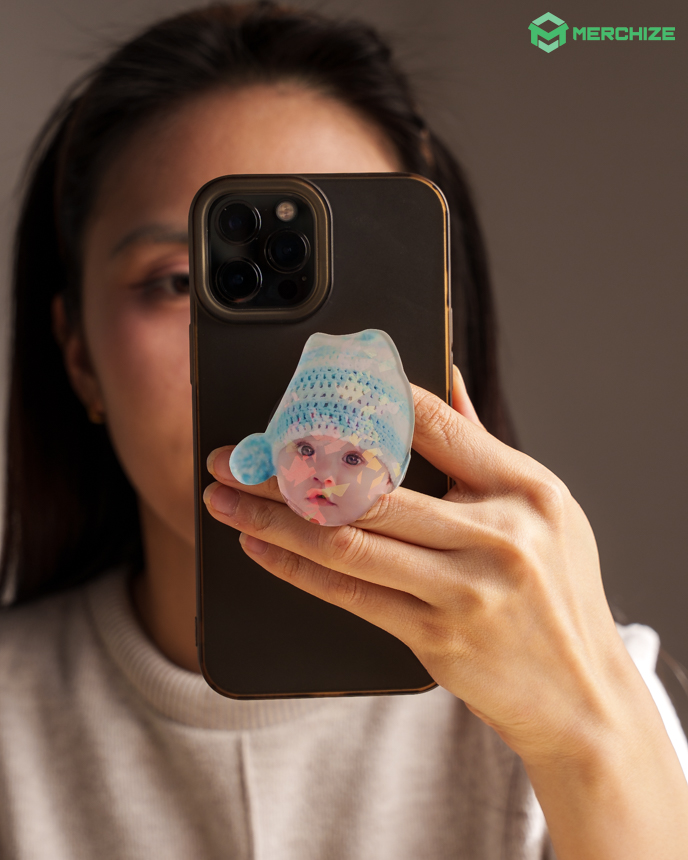 Custom Shape Hologram Phone Grip